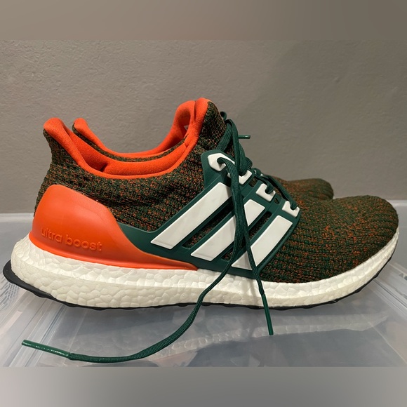 Adidas Ultraboost 4.0 Miami Hurricane men’s 11 - Picture 3 of 10